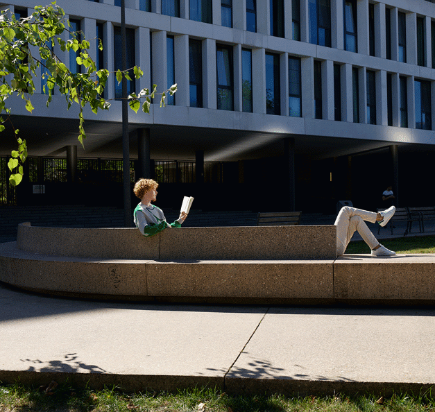 Man on bench