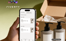 Phone screen with monthly invoice