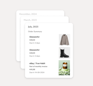 Invoice list