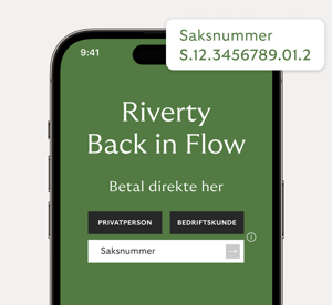 Funksjoner Riverty Back i Flow-appen