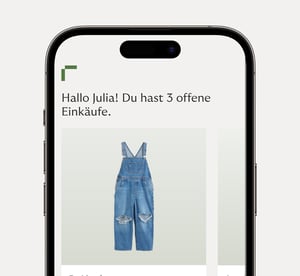 Riverty-App auf einem Smartphone-Bildschirm mit der Rechnungsübersicht.