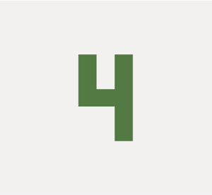 Icon showing a green 4