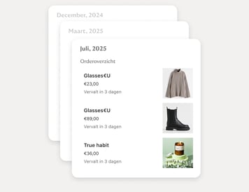 Ontvang één keer per maand een factuur en bundel al je betalingen in één.