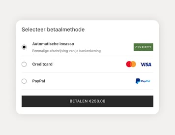 Betaal slechts één keer.