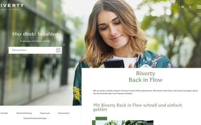 Das Riverty Back in Flow Portal de.flow.riverty.com.