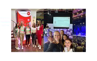 collage of the events our female network attended 