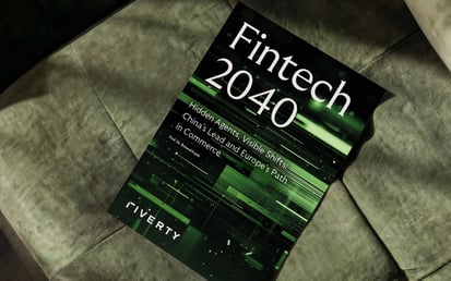 Cover of Riverty’s Fintech 2040 paper about hidden AI agents, China’s lead in agentic commerce, and Europe’s approach to trust and digital payments.