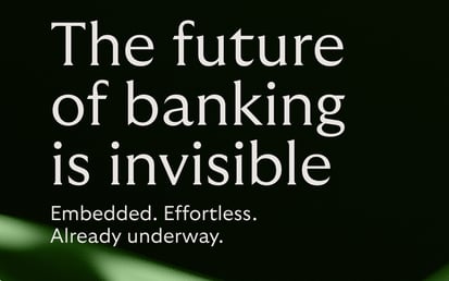 Infographic showing the future of banking is invisible