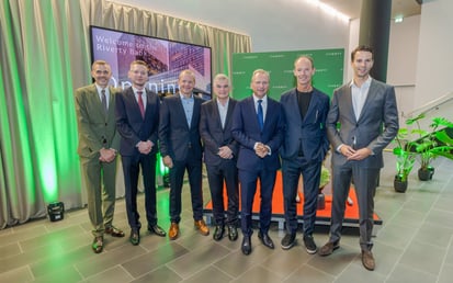 Group photo at the opening ceremony of Riverty Bank in Luxembourg