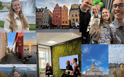 Bildcollage selected photos from the girls in Stockholm, Oslo and Helsinki 