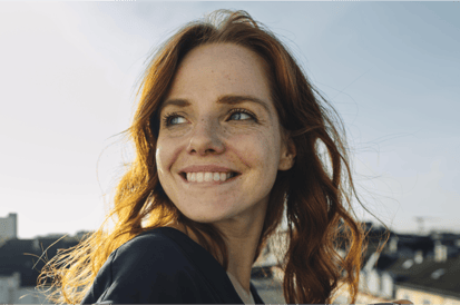 Young woman who is smiling