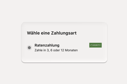 Customer selects invoice at checkout