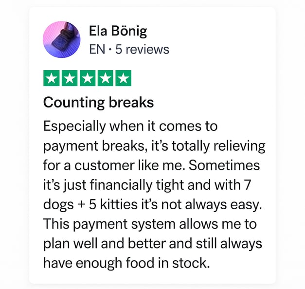 customer testimonial enjoying Riverty payment system