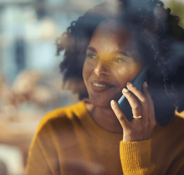 Woman with mobil phone