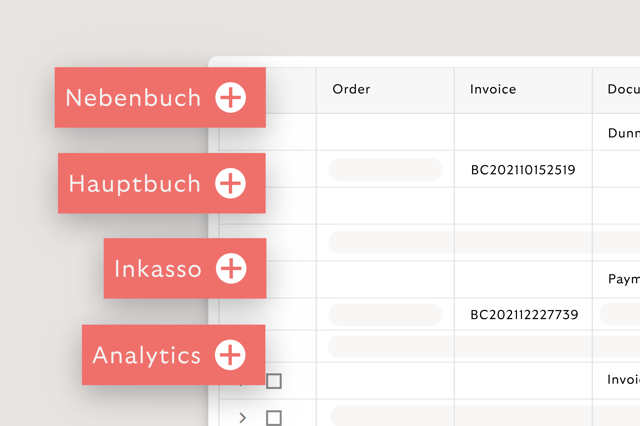 Rivertys Accounting as a Service ist eine Komplettlösung: Konsolidieren Sie Buchhaltung, Rechnungsstellung und Inkasso in einer modularen Plattform, die über leistungsstarke Reporting- und Analysefunktionen verfügt.