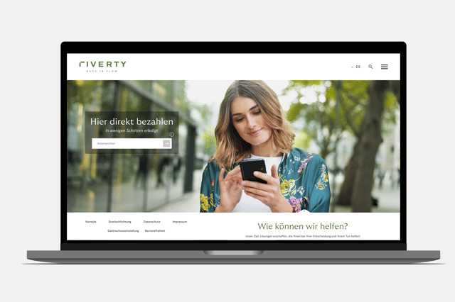 Bild des Riverty Back in Flow Portals