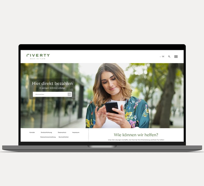 Image of the Riverty Back in Flow Portal