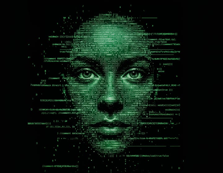 Digitized woman