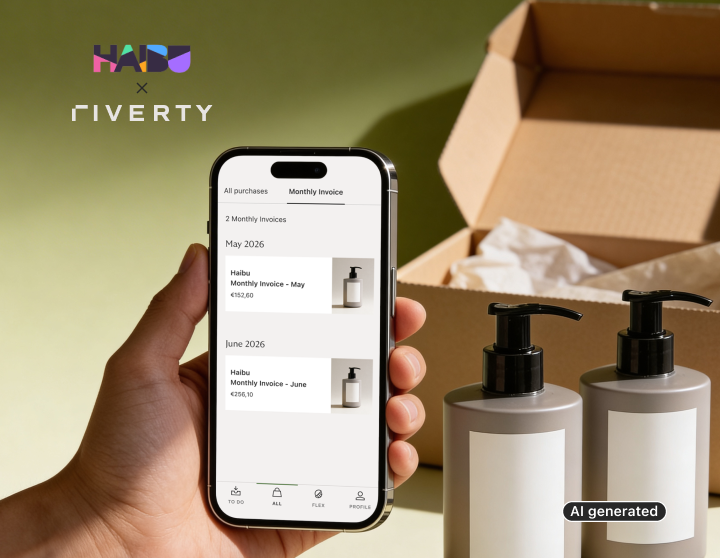 Phone screen with monthly invoice